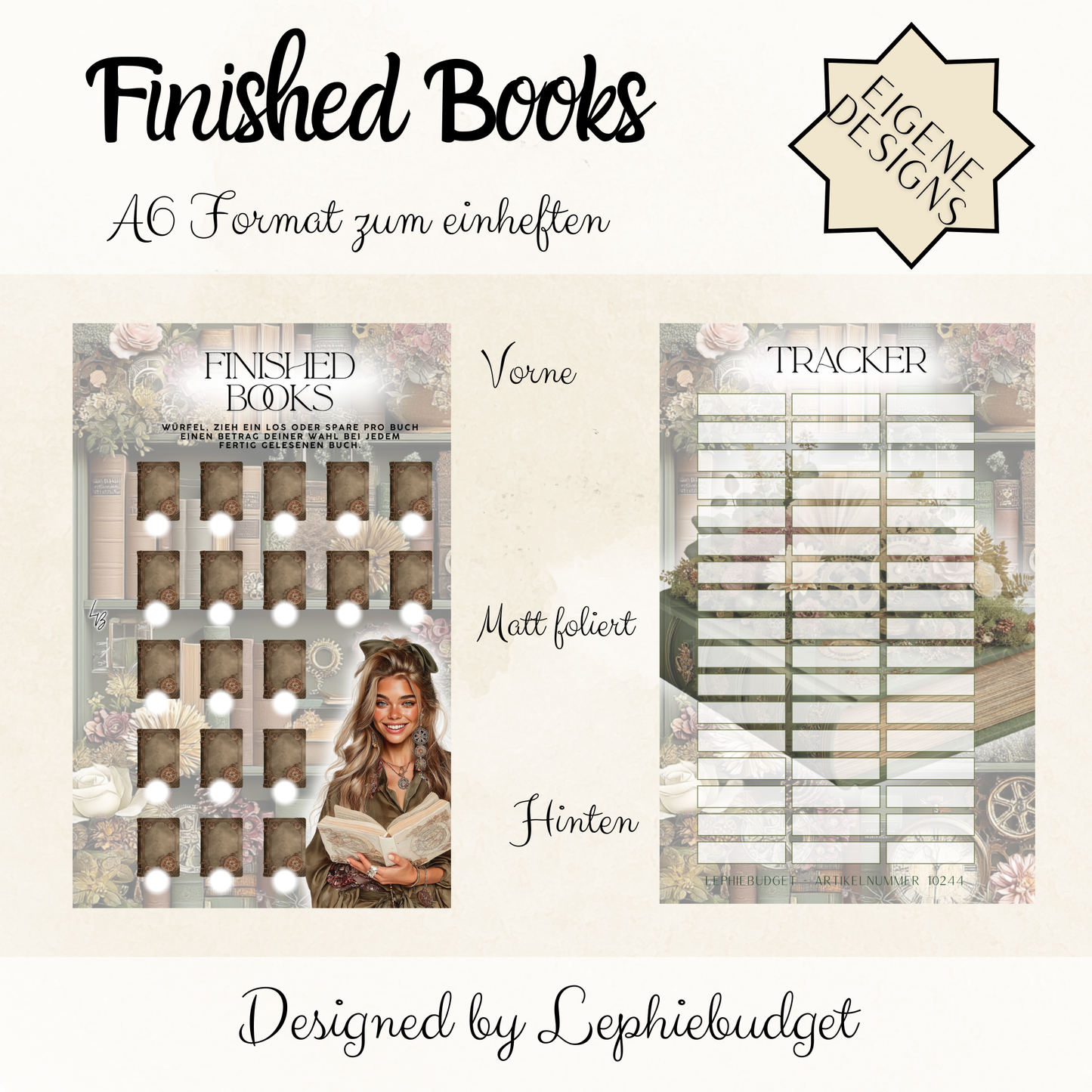 Finished Books / A6 zum einheften