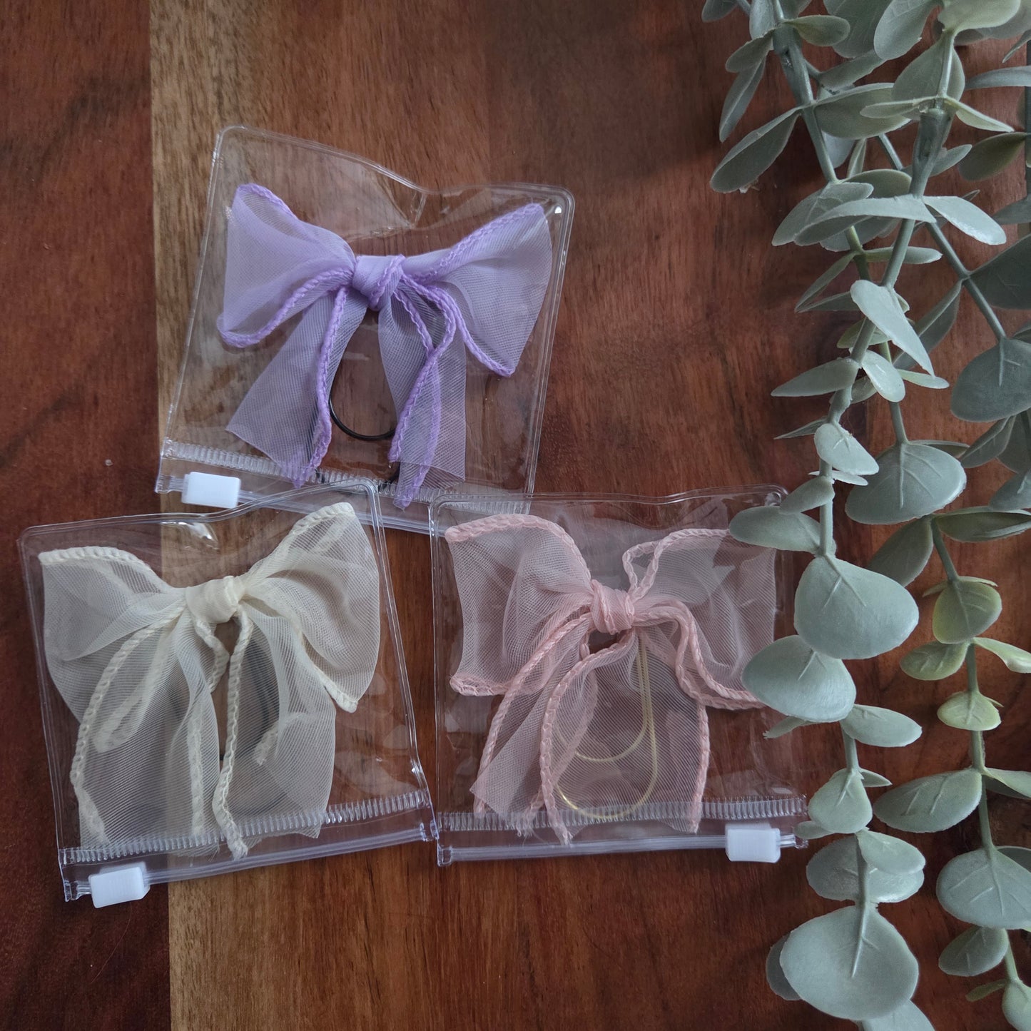 Büroklammern "Stoffschleifen"