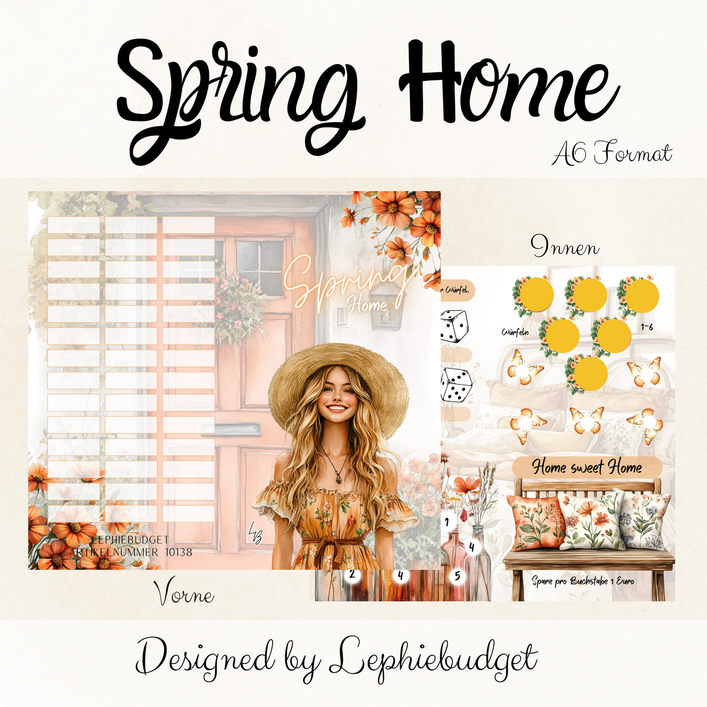 Spring home / Klappkarte