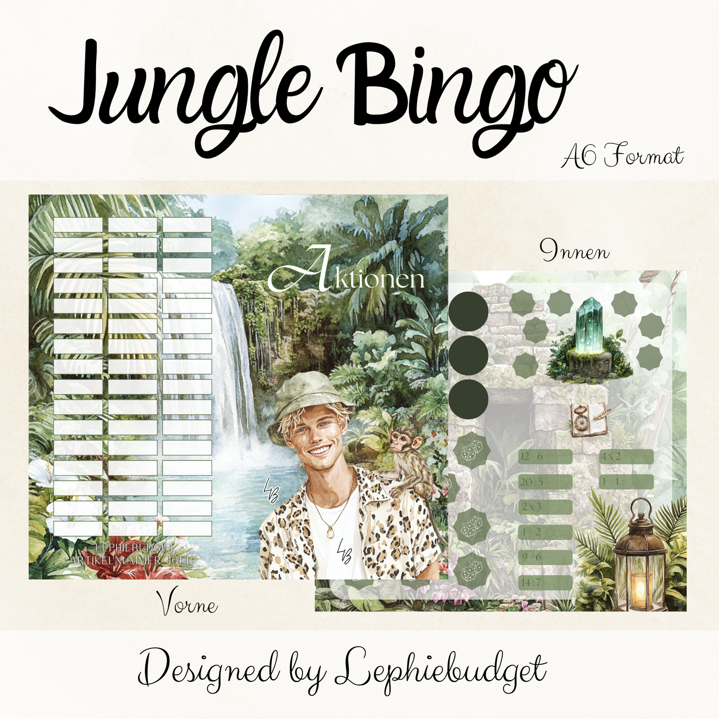 Jungle Bingo / 2 Klappkarten