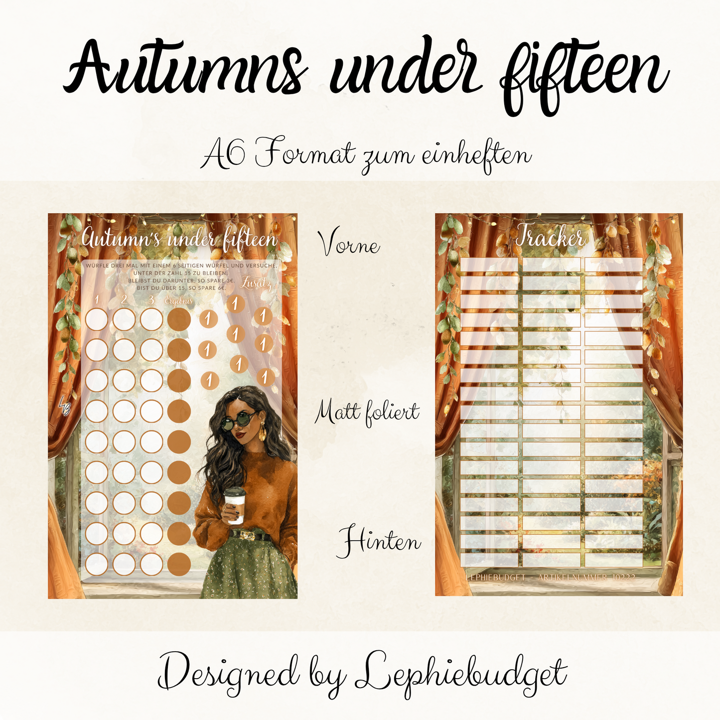 Autumn's under fifteen / A6 zum einheften