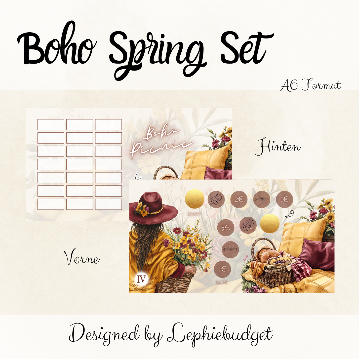 Boho Spring Challenge Set