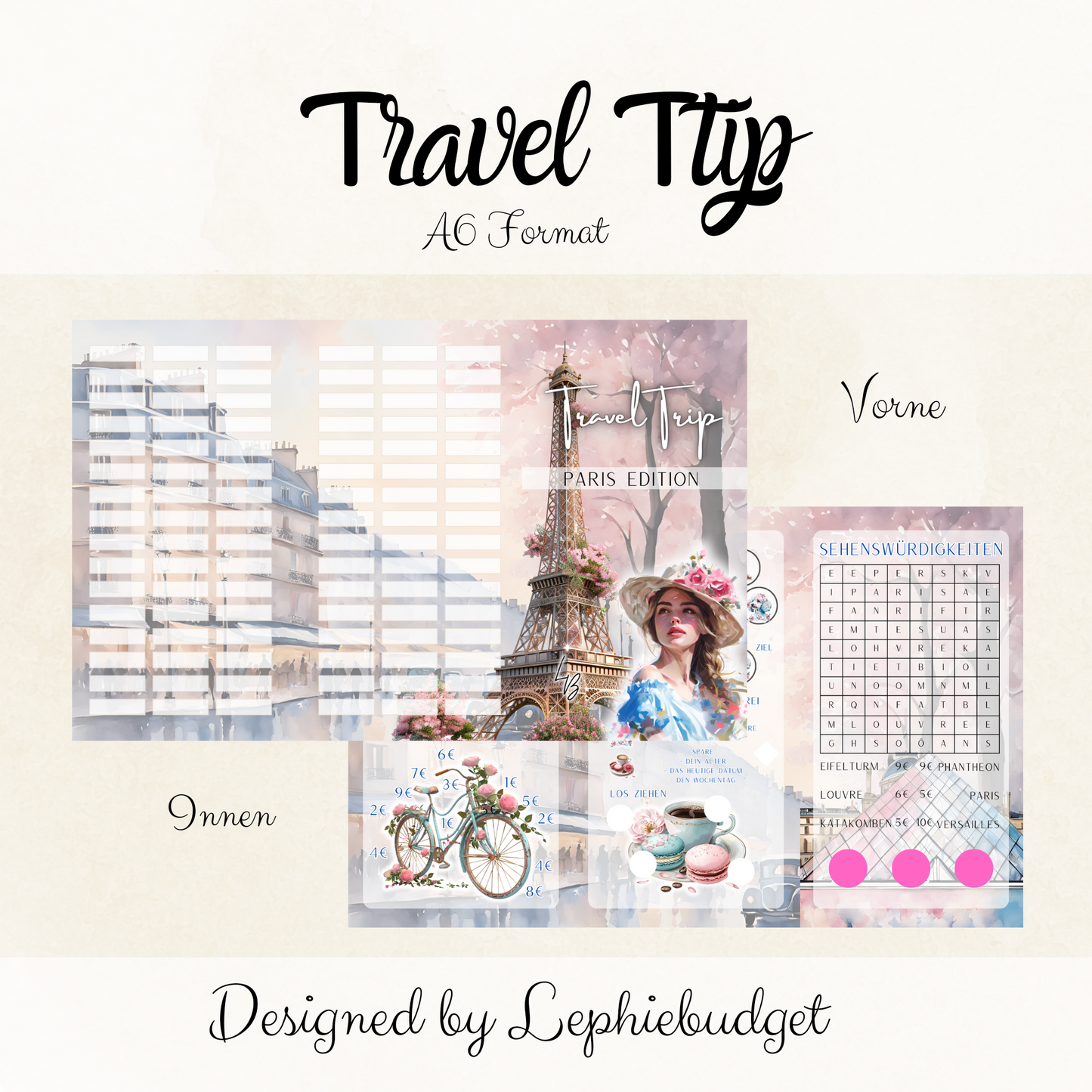 Travel Trip / Klappkarte