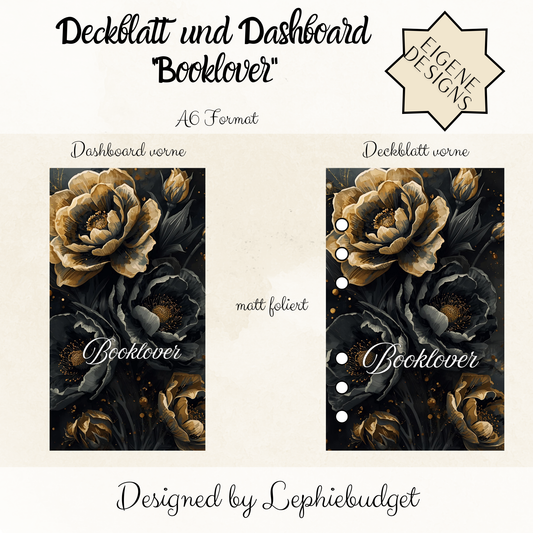 Deckblatt und Dashboard "Booklover"