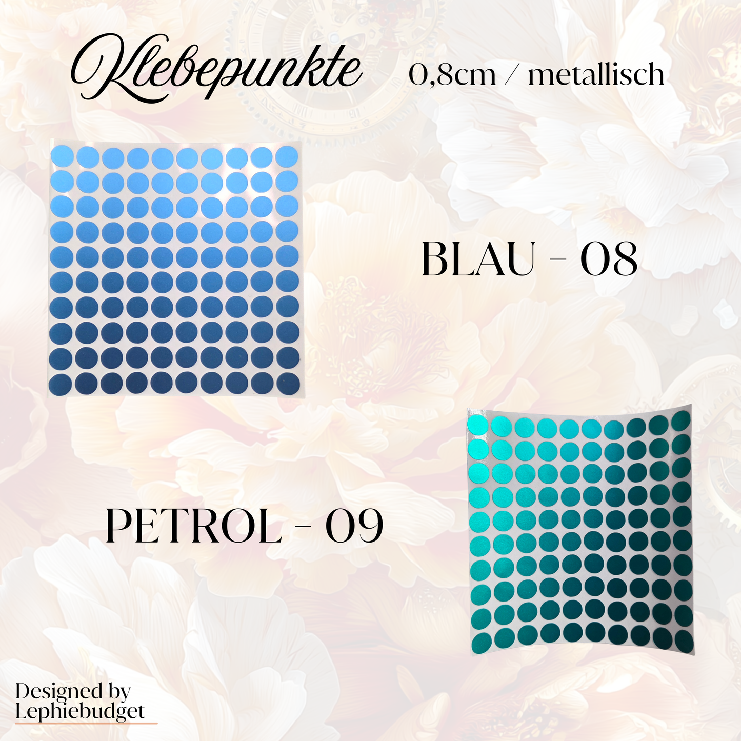 Klebepunkte 0,8cm - verschiedene Farben