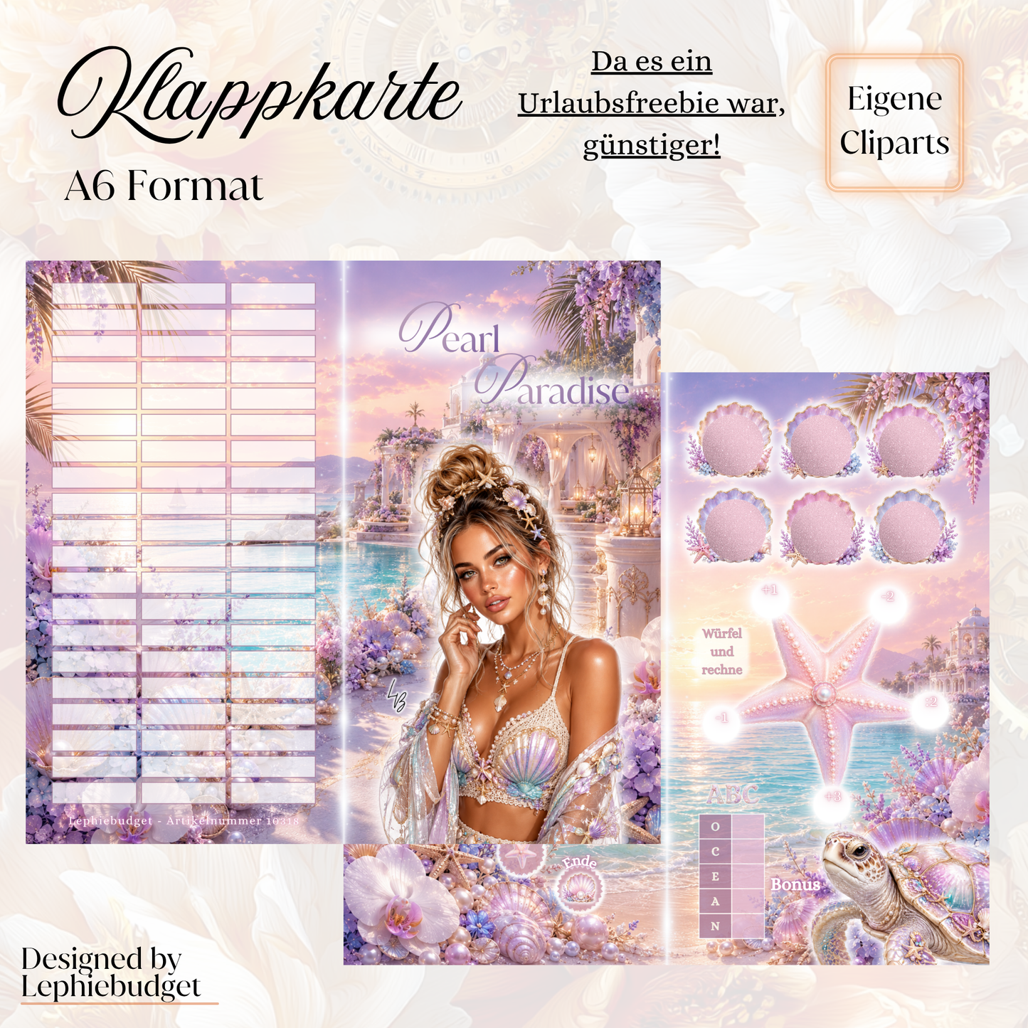 Pearl Paradise / Klappkarte