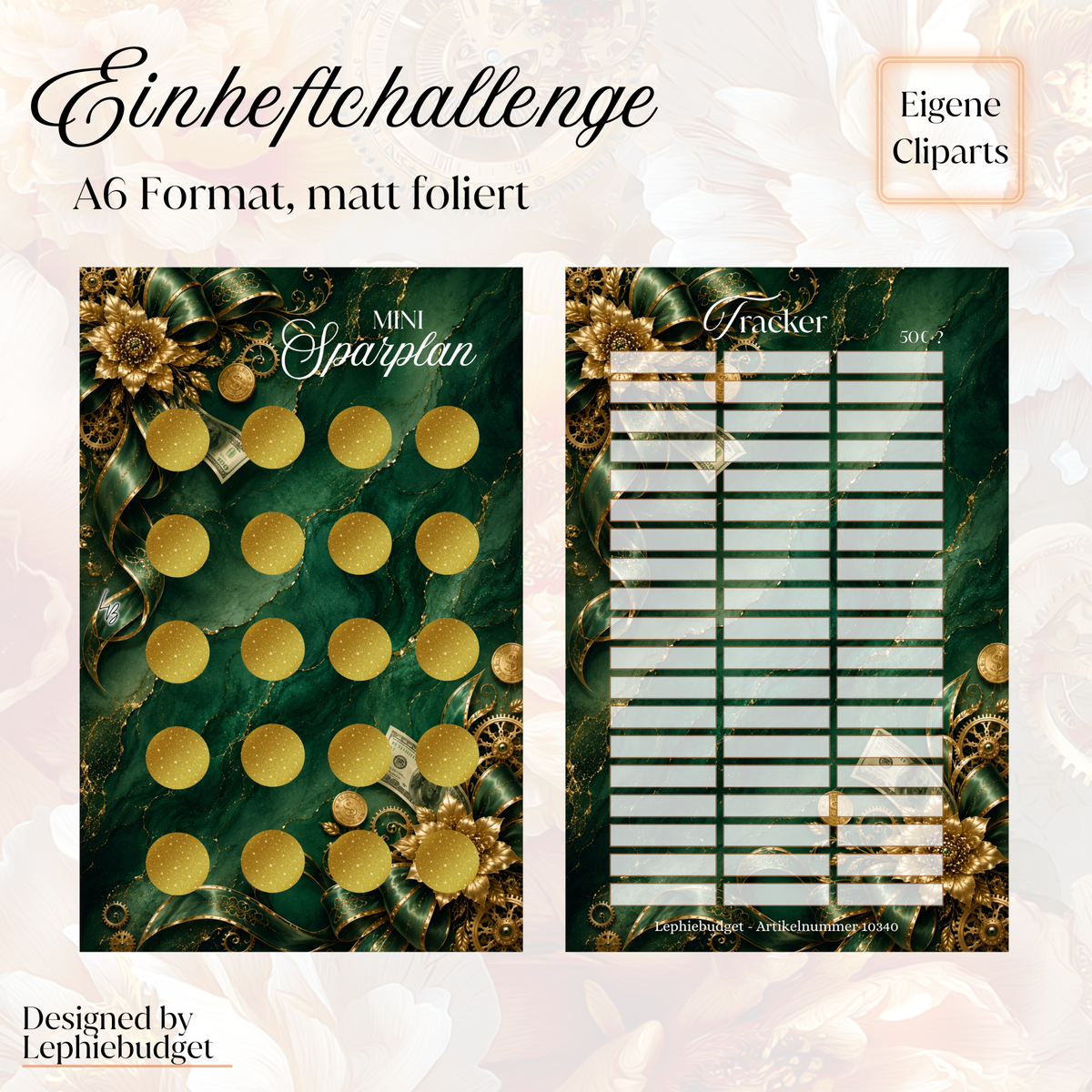 Mini Sparplan / A6 zum einheften