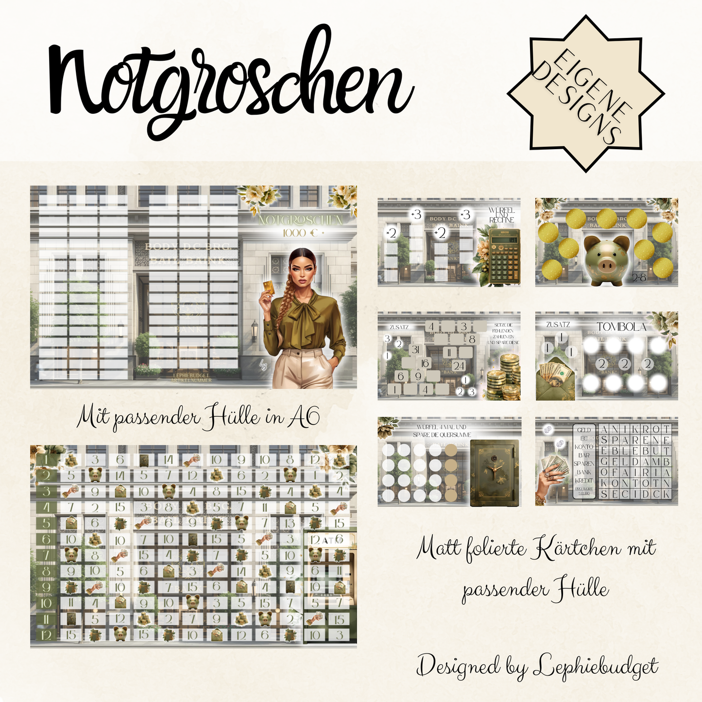 Notgroschen Set (foliert)