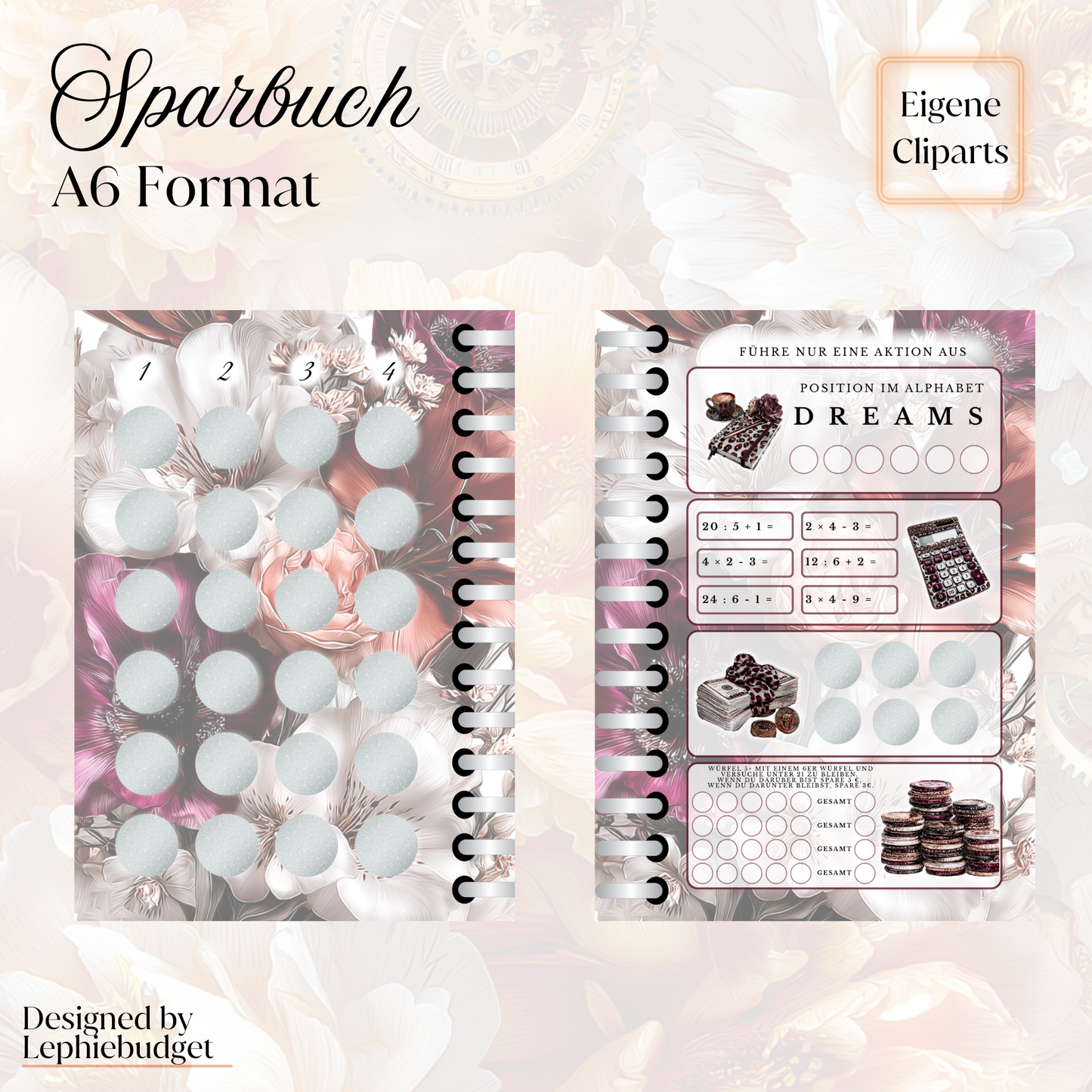 Save money for big dreams / Sparbuch