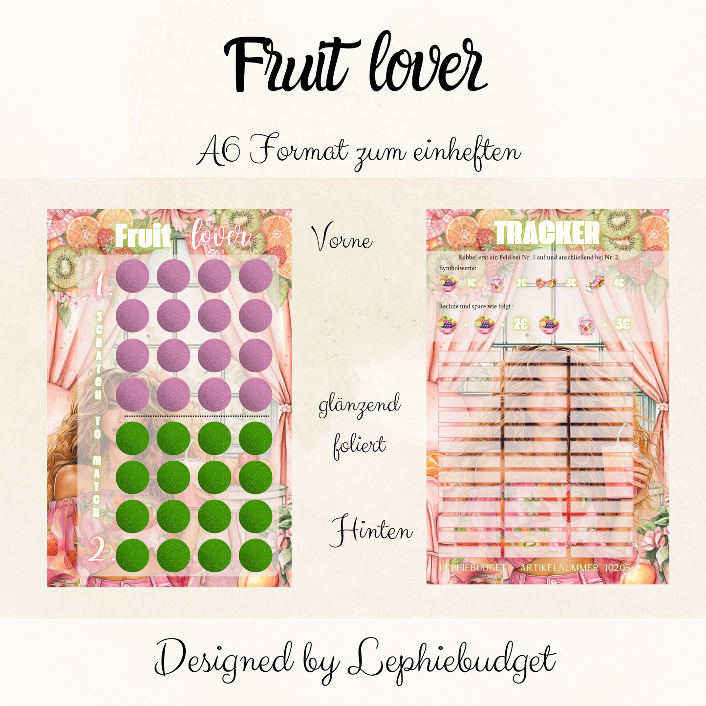 Fruit lover / A6 zum einheften