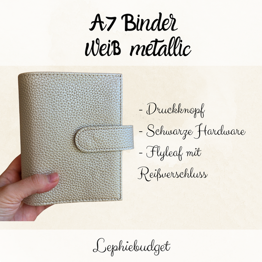 (B WARE ) A7 Binder weiss metallic