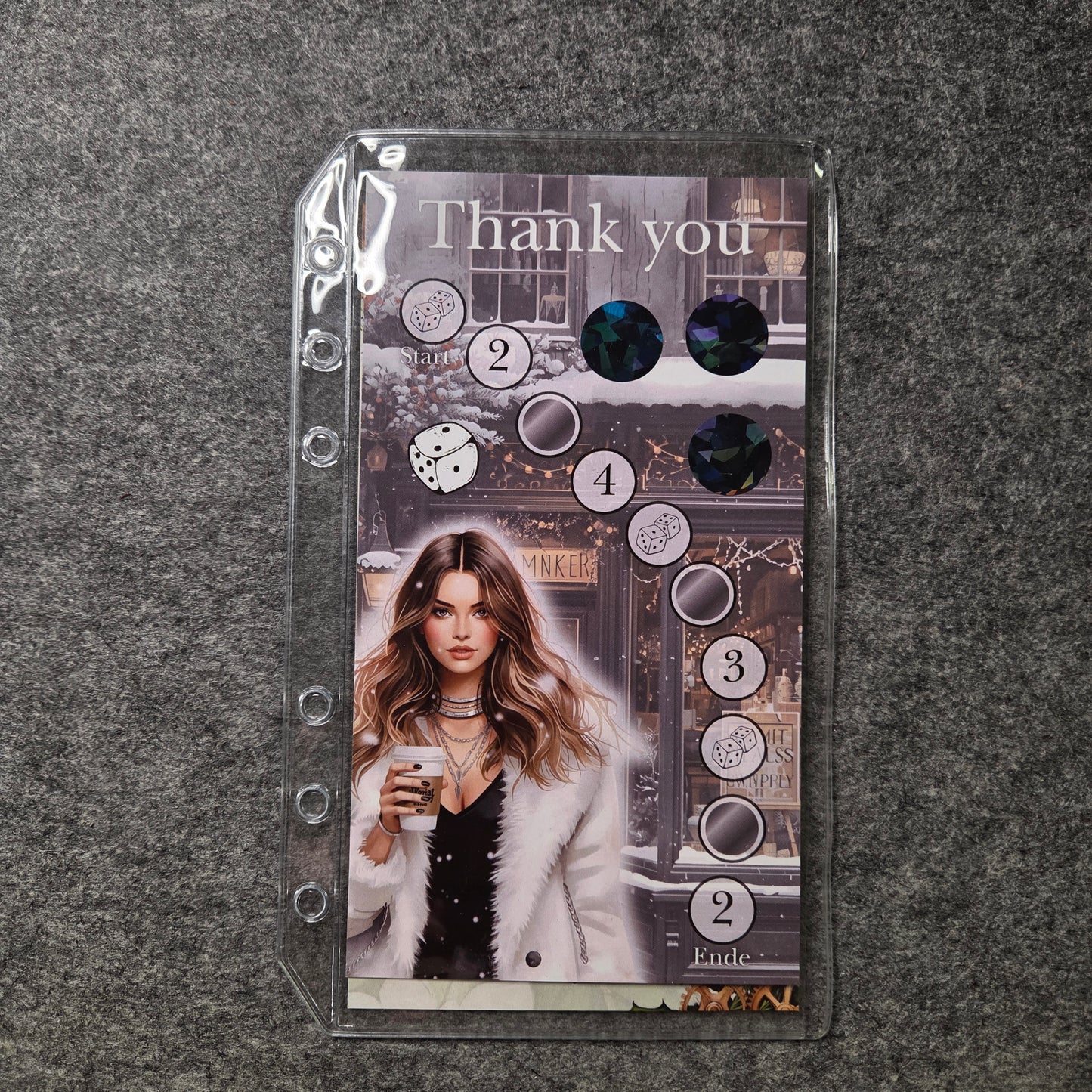 A6 Clear Hülle / 2 Fächer / Seiteneinschub 2.0