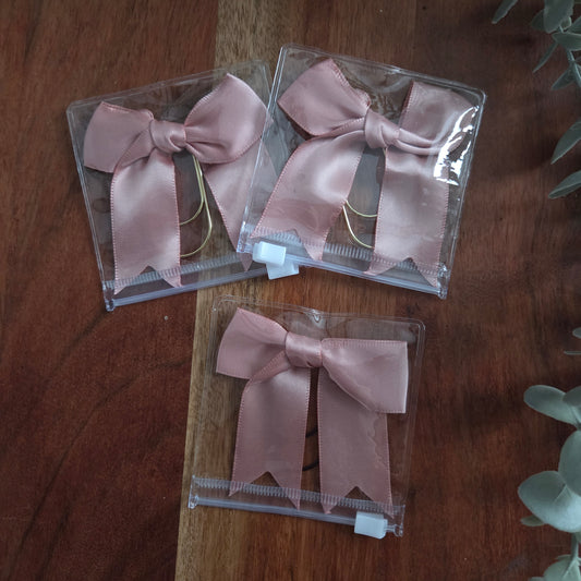 Büroklammern "Satinschleifen rosa"