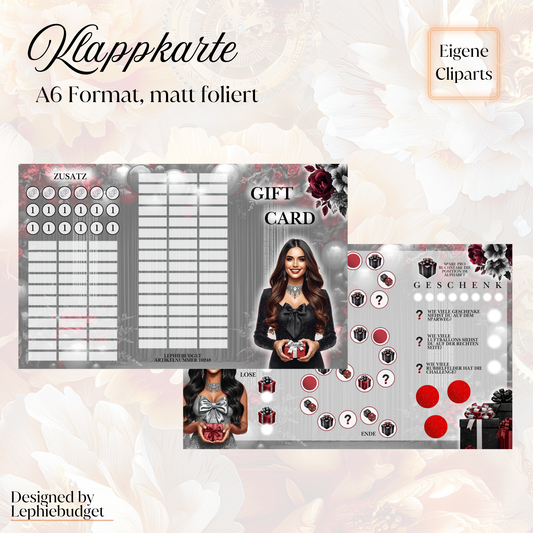 Gift Card / folierte Klappkarte