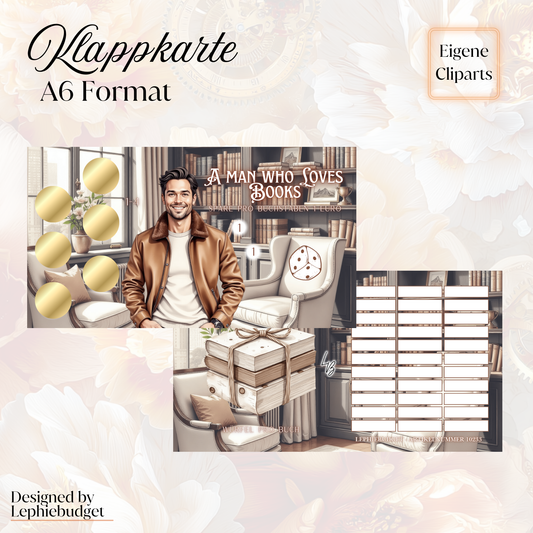 A Man who Loves books / Mixchallenge A6