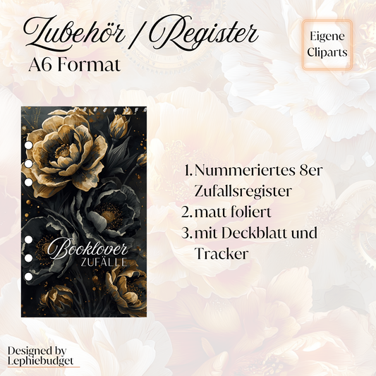 Zufallsregister (8 Zufälle) "Booklover" B Ware