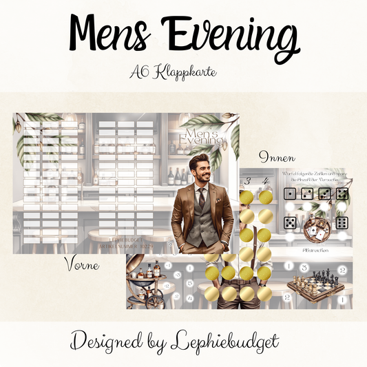 Mens Evening / Klappkarte