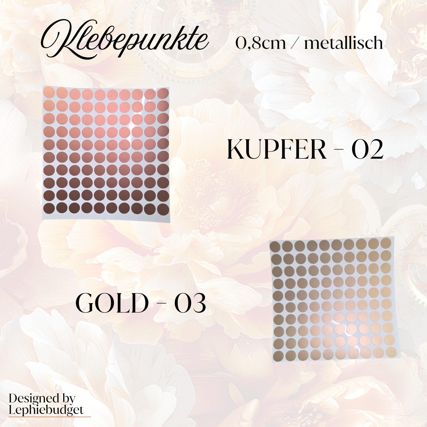 Klebepunkte 0,8cm - verschiedene Farben