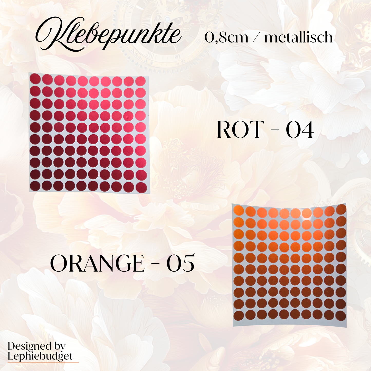 Klebepunkte 0,8cm - verschiedene Farben