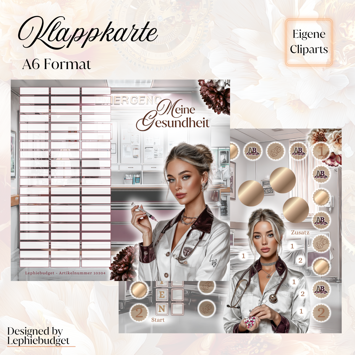 Meine Gesundheit / Klappkarte