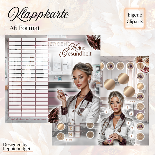 Meine Gesundheit / Klappkarte