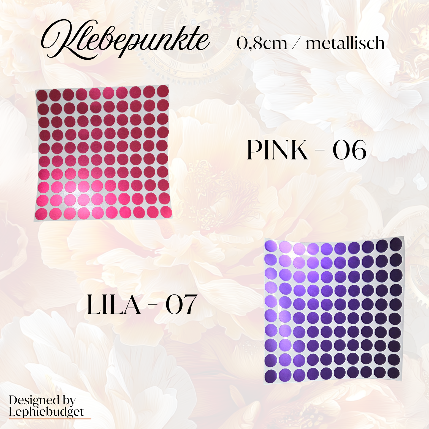 Klebepunkte 0,8cm - verschiedene Farben