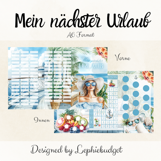 Mein nächster Urlaub / Klappkarte