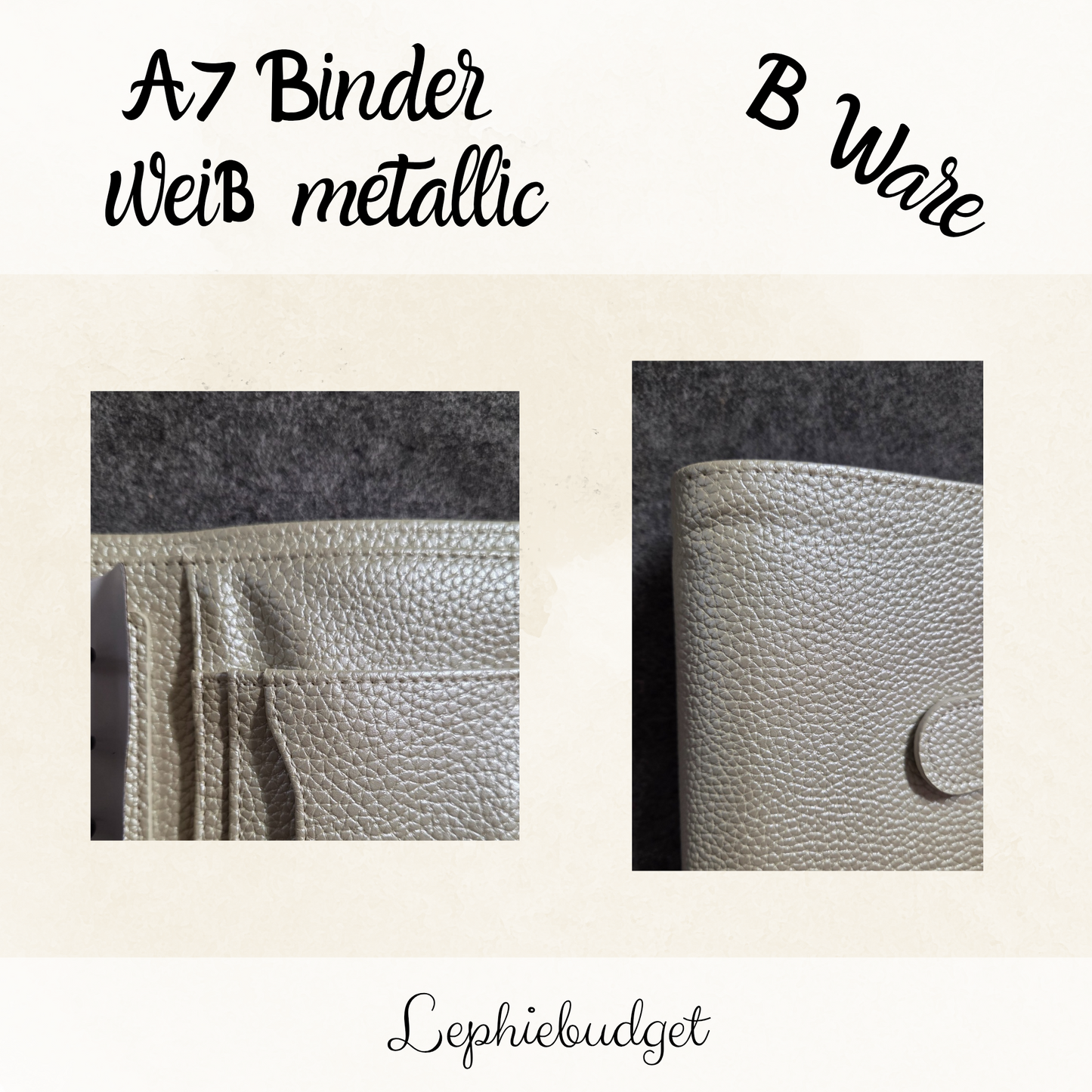 (B WARE ) A7 Binder weiss metallic