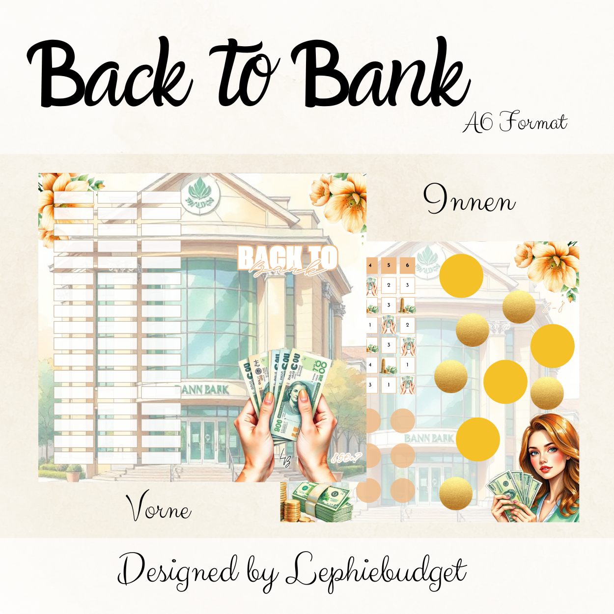 Back to Bank / Klappkarte