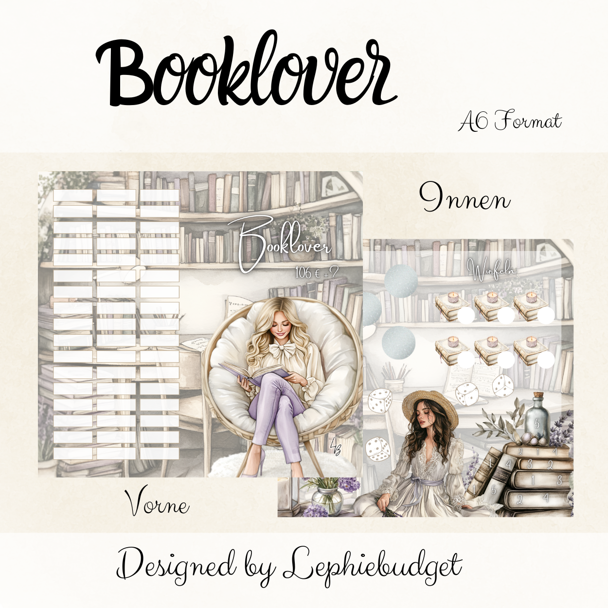 Booklover / Klappkarte