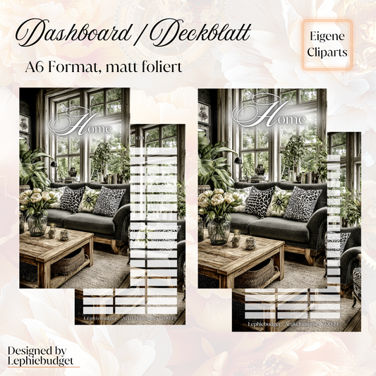 Dashboard und Deckblatt "Home"