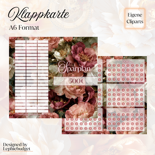 Sparplan 500€ / Klappkarte