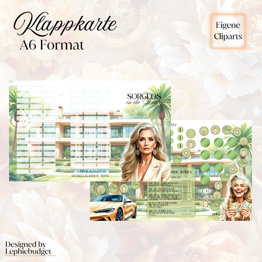 Sorglos in die Rente / Klappkarte