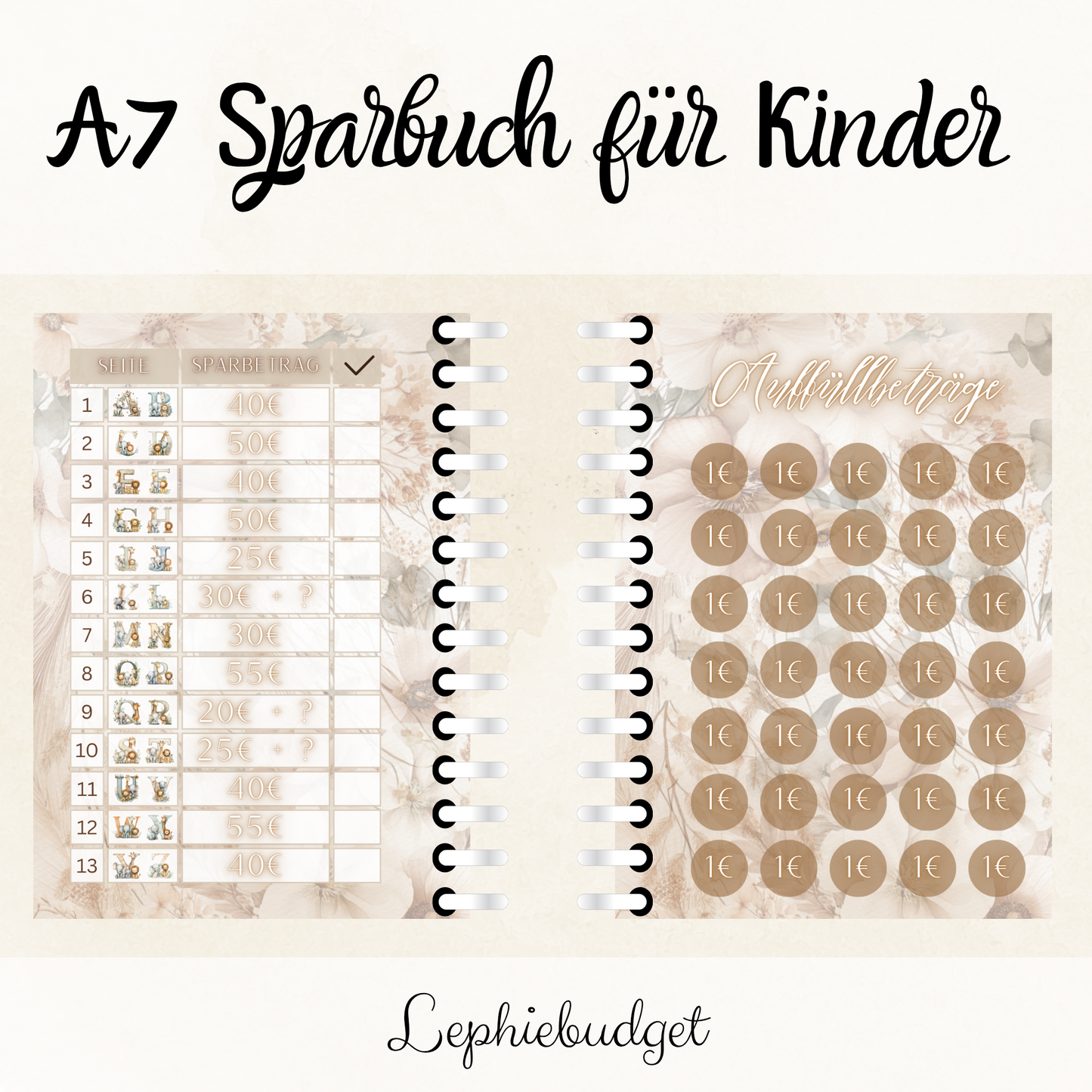 Kinder Sparbuch / A7