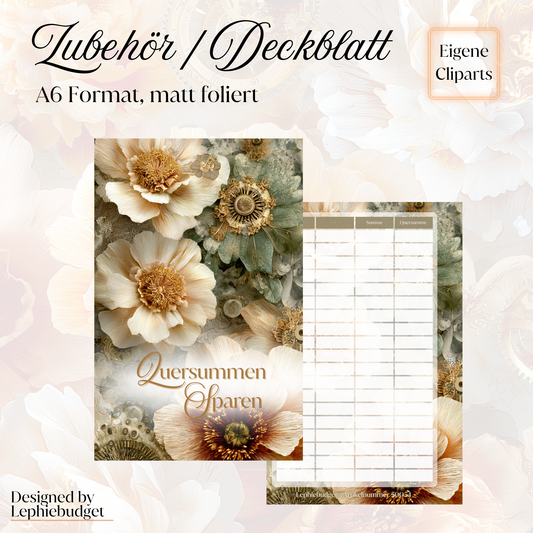 Deckblatt "Quersumme sparen" verschiedene Designs