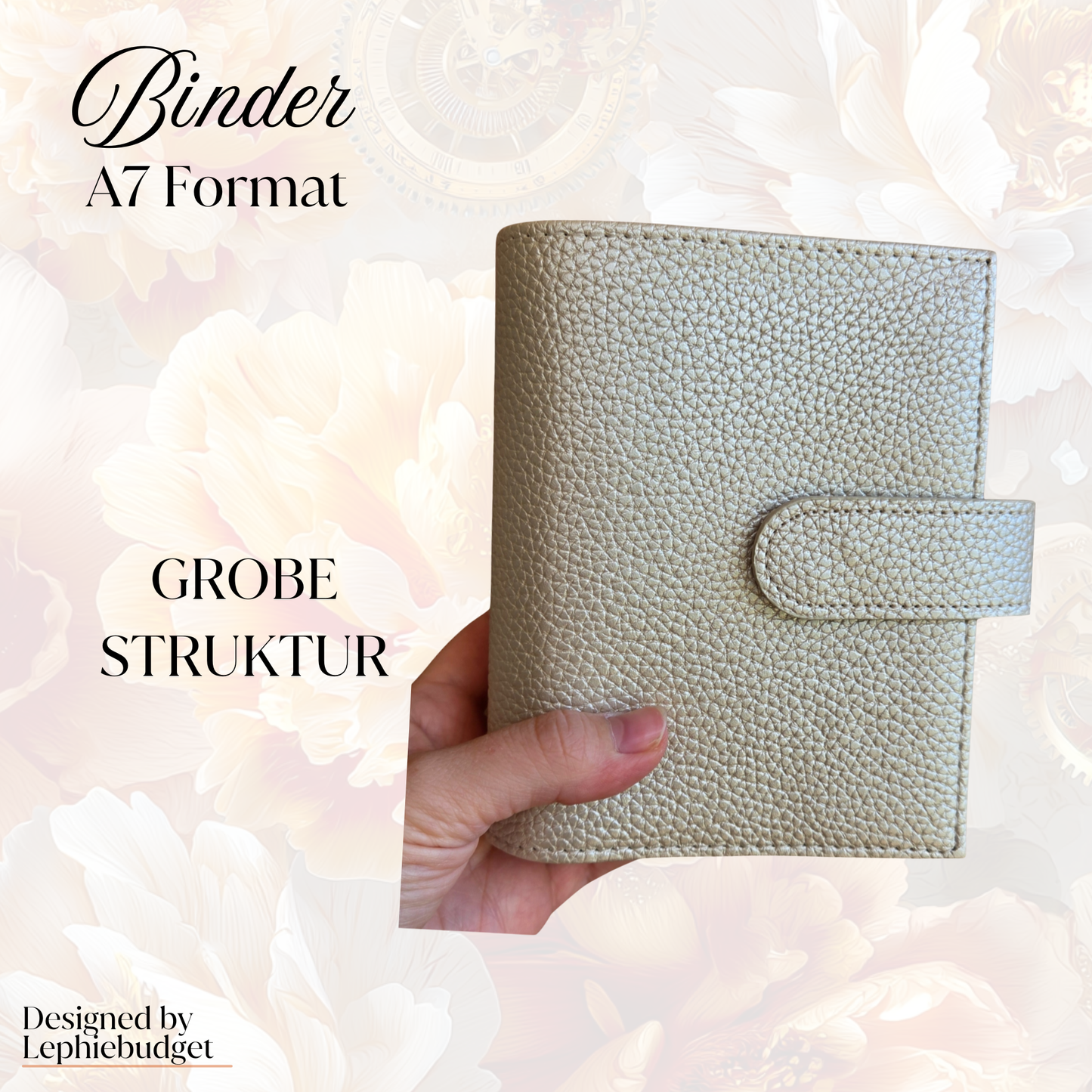 A7 Binder weiss metallic