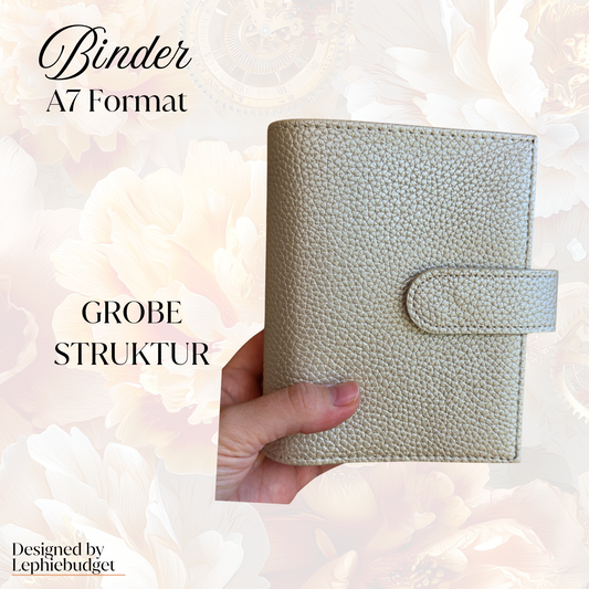 A7 Binder weiss metallic